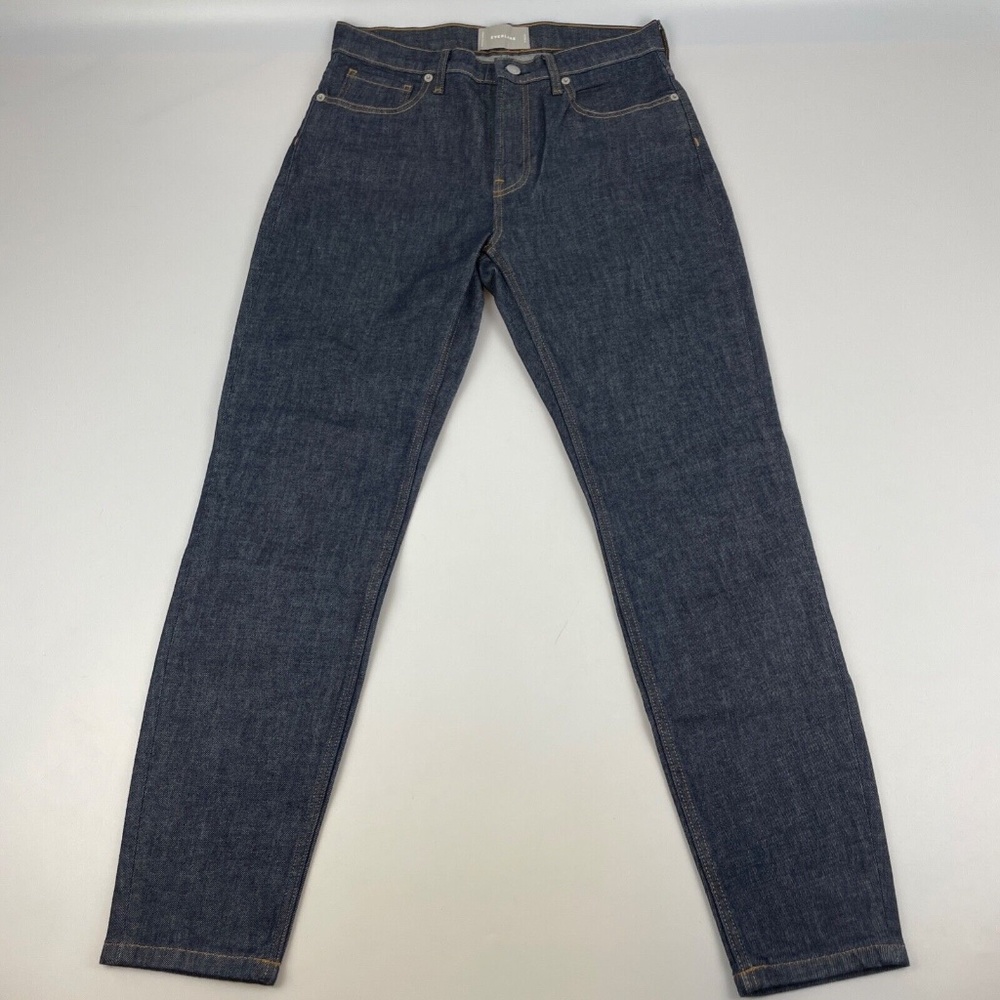 Everlane Womens Size 29 Jeans Tapered Blue Stretch Denim Medium Wash High Rise